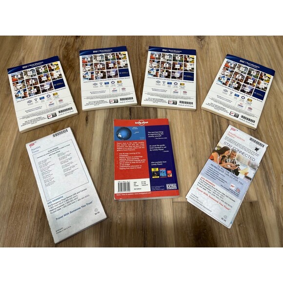 AA Travel Tour Books & Maps Tahiti French Polynesian Southeaster US States - Picture 2 of 2